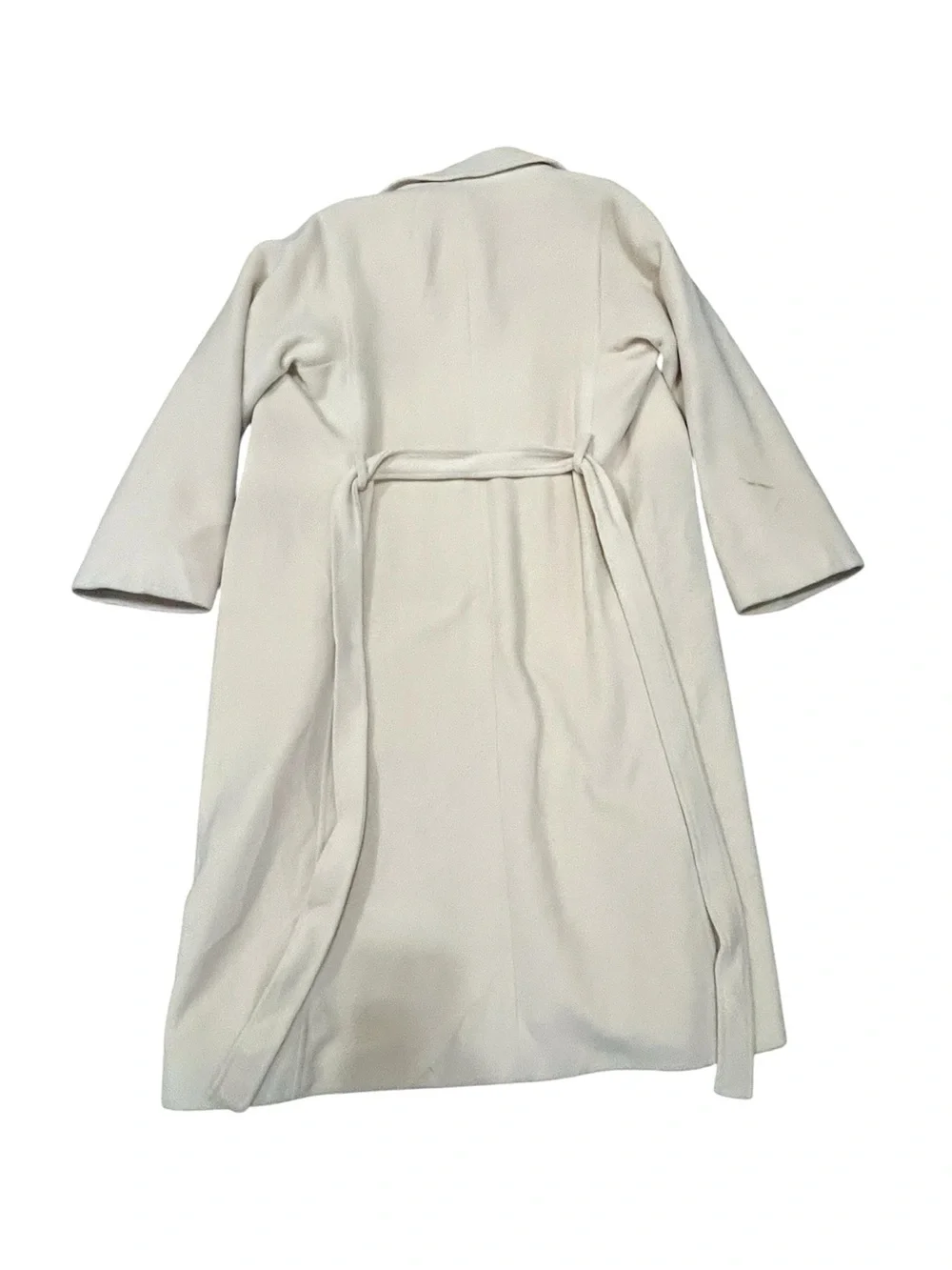 Vintage 100% Cashmere Long Coat | Cream | Tailored Duster / Maxi